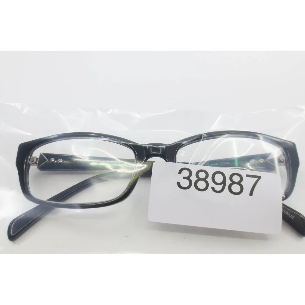 Penn Avenue Royale 1201 Green Tortoise Rectangular Eyeglass Frames 52-17-140